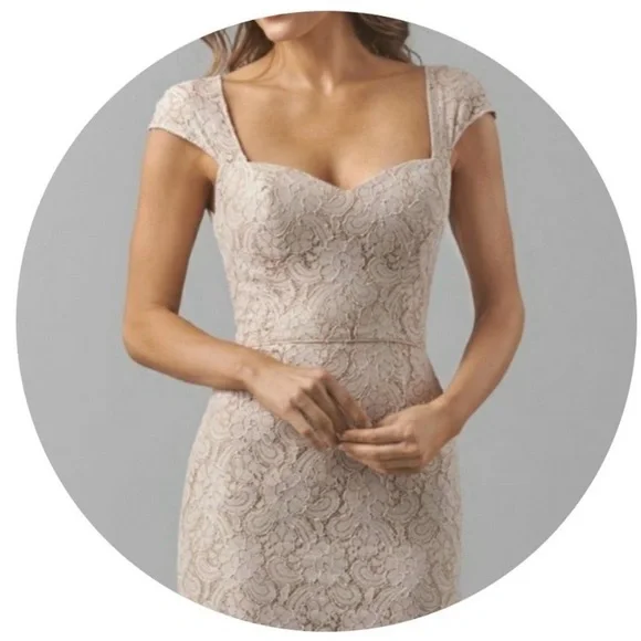 Watters Maids Lauren Lace Dress. Size 10 - Picture 1 of 4